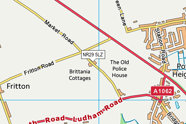 NR29 5LZ map - OS VectorMap District (Ordnance Survey)