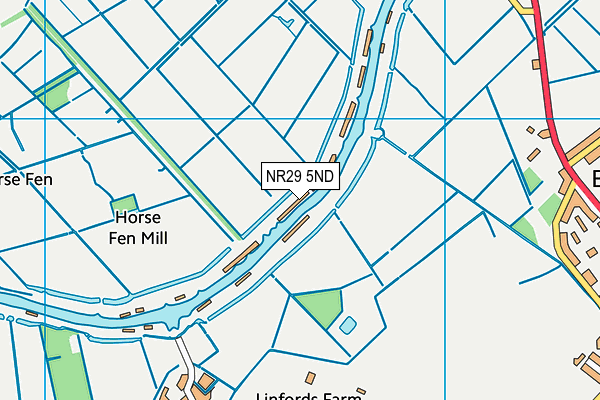 NR29 5ND map - OS VectorMap District (Ordnance Survey)