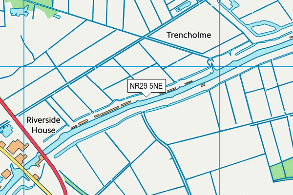 NR29 5NE map - OS VectorMap District (Ordnance Survey)