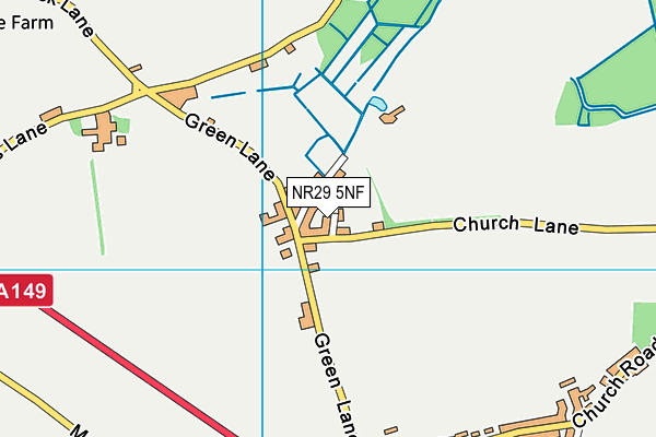 NR29 5NF map - OS VectorMap District (Ordnance Survey)