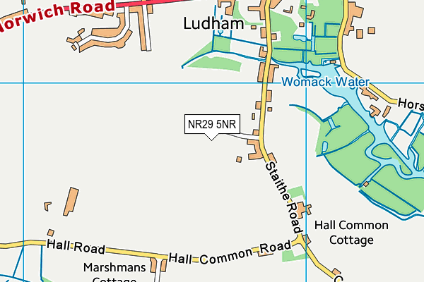 NR29 5NR map - OS VectorMap District (Ordnance Survey)