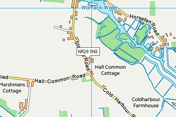 NR29 5NS map - OS VectorMap District (Ordnance Survey)