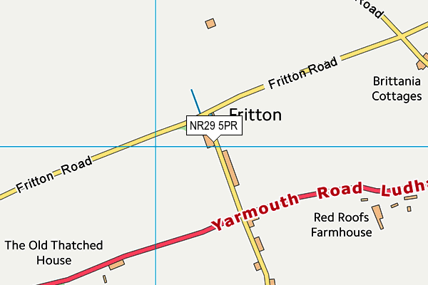 NR29 5PR map - OS VectorMap District (Ordnance Survey)