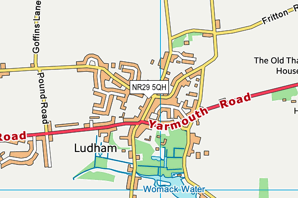 NR29 5QH map - OS VectorMap District (Ordnance Survey)