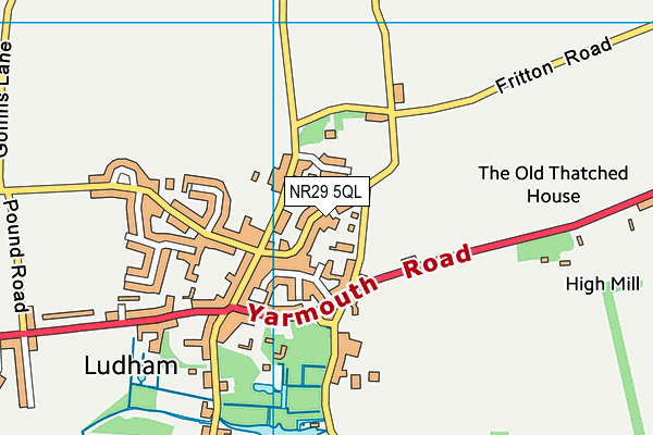 NR29 5QL map - OS VectorMap District (Ordnance Survey)