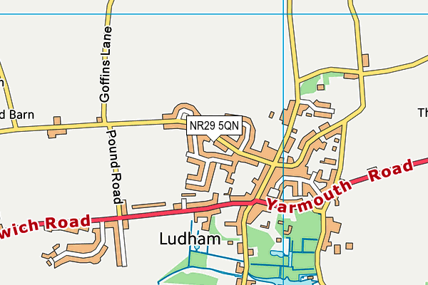 Ludham Primary School and Nursery map (NR29 5QN) - OS VectorMap District (Ordnance Survey)