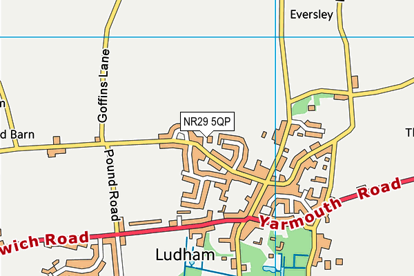 NR29 5QP map - OS VectorMap District (Ordnance Survey)