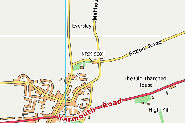 NR29 5QX map - OS VectorMap District (Ordnance Survey)
