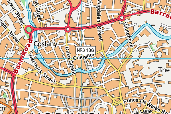 NR3 1BG map - OS VectorMap District (Ordnance Survey)