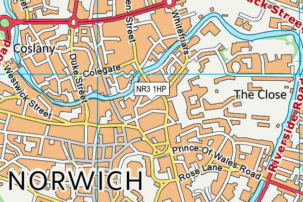 NR3 1HP map - OS VectorMap District (Ordnance Survey)