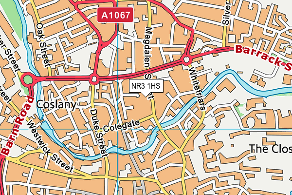 NR3 1HS map - OS VectorMap District (Ordnance Survey)