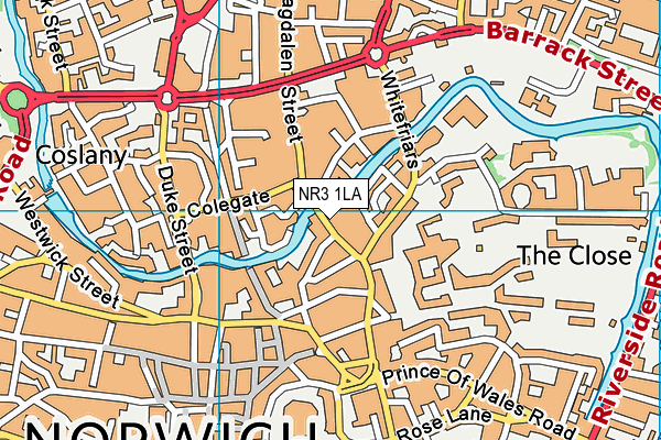 Map of THE HAIRDRESSER (NORWICH) LTD at district scale