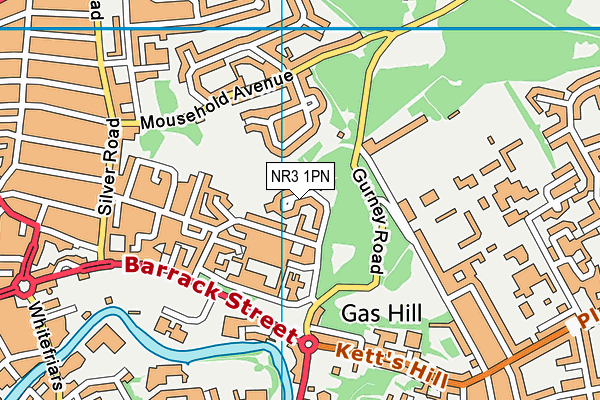 NR3 1PN map - OS VectorMap District (Ordnance Survey)