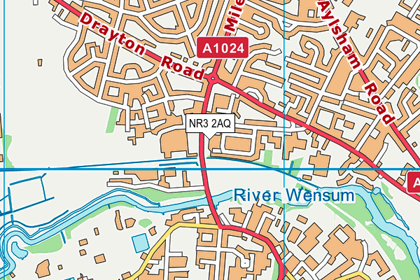 NR3 2AQ map - OS VectorMap District (Ordnance Survey)