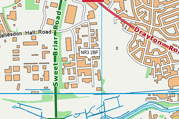 NR3 2BP map - OS VectorMap District (Ordnance Survey)
