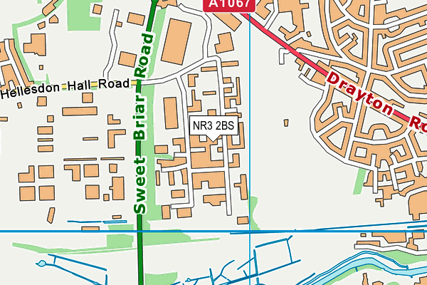 NR3 2BS map - OS VectorMap District (Ordnance Survey)