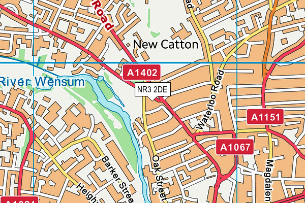 NR3 2DE map - OS VectorMap District (Ordnance Survey)