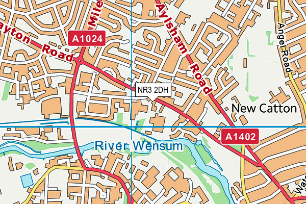 NR3 2DH map - OS VectorMap District (Ordnance Survey)