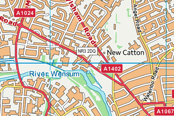 NR3 2DQ map - OS VectorMap District (Ordnance Survey)