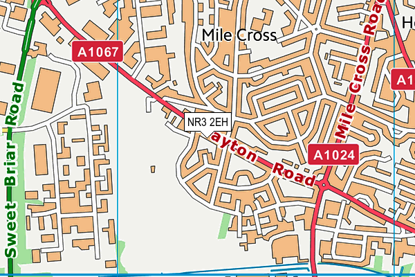 NR3 2EH map - OS VectorMap District (Ordnance Survey)