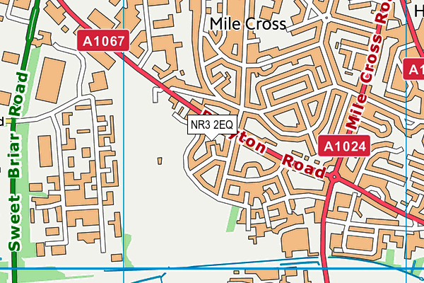 NR3 2EQ map - OS VectorMap District (Ordnance Survey)