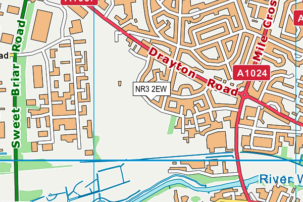 NR3 2EW map - OS VectorMap District (Ordnance Survey)