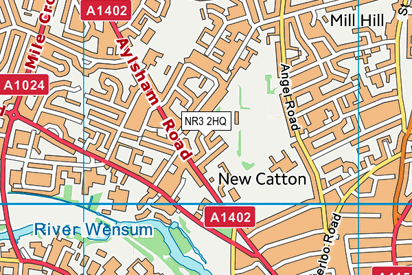 NR3 2HQ map - OS VectorMap District (Ordnance Survey)