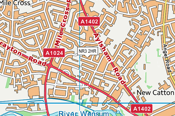 NR3 2HR map - OS VectorMap District (Ordnance Survey)