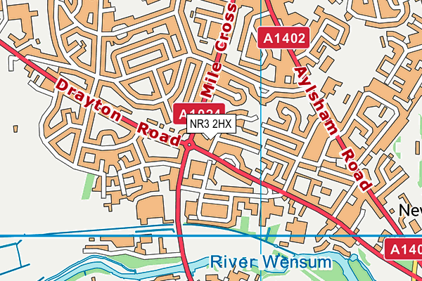 NR3 2HX map - OS VectorMap District (Ordnance Survey)