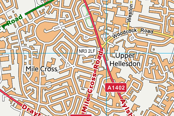 NR3 2LF map - OS VectorMap District (Ordnance Survey)