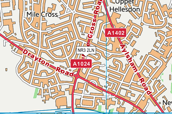 NR3 2LN map - OS VectorMap District (Ordnance Survey)