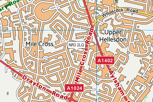 NR3 2LQ map - OS VectorMap District (Ordnance Survey)