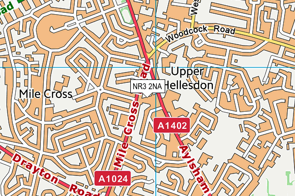 NR3 2NA map - OS VectorMap District (Ordnance Survey)