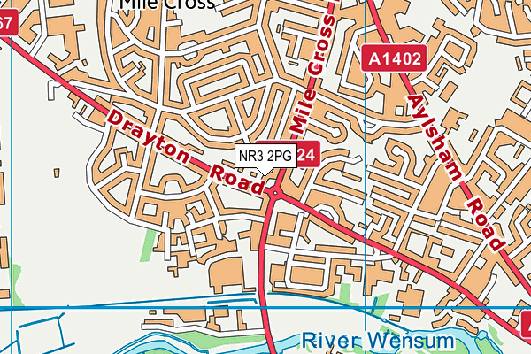 NR3 2PG map - OS VectorMap District (Ordnance Survey)