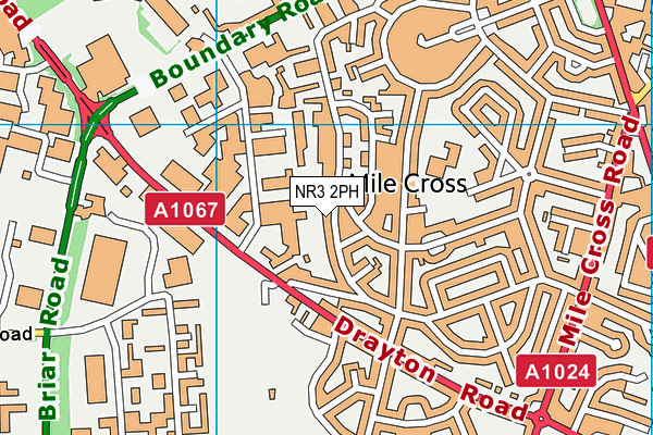 NR3 2PH map - OS VectorMap District (Ordnance Survey)