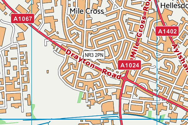 NR3 2PN map - OS VectorMap District (Ordnance Survey)