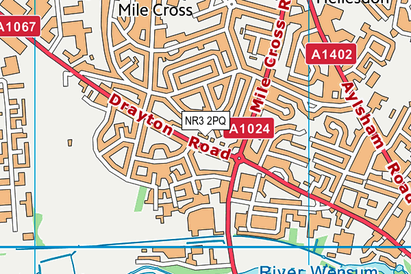 NR3 2PQ map - OS VectorMap District (Ordnance Survey)