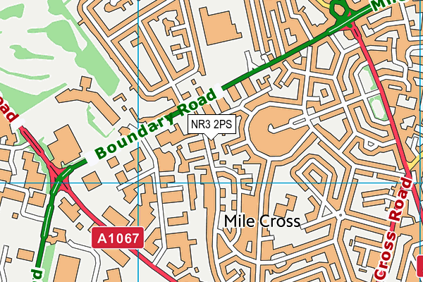 NR3 2PS map - OS VectorMap District (Ordnance Survey)