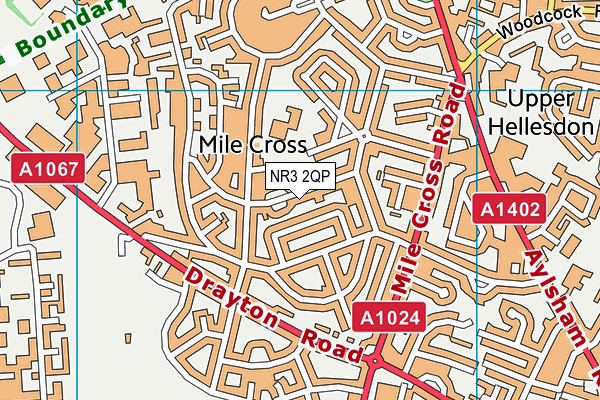 NR3 2QP map - OS VectorMap District (Ordnance Survey)