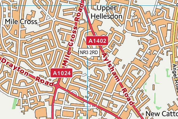 NR3 2RD map - OS VectorMap District (Ordnance Survey)