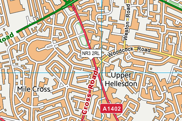 NR3 2RL map - OS VectorMap District (Ordnance Survey)