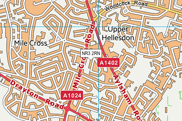 NR3 2RN map - OS VectorMap District (Ordnance Survey)