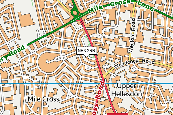 NR3 2RR map - OS VectorMap District (Ordnance Survey)