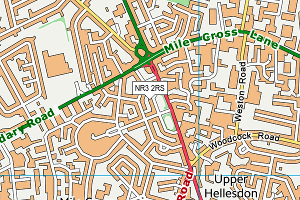 NR3 2RS map - OS VectorMap District (Ordnance Survey)
