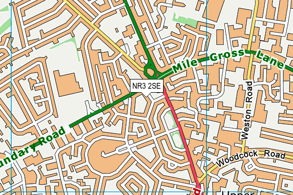 NR3 2SE map - OS VectorMap District (Ordnance Survey)