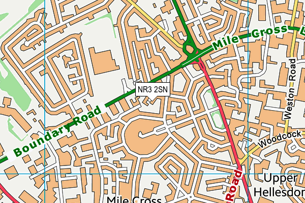 NR3 2SN map - OS VectorMap District (Ordnance Survey)