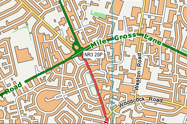 NR3 2SP map - OS VectorMap District (Ordnance Survey)