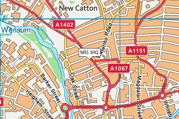 NR3 3HQ map - OS VectorMap District (Ordnance Survey)