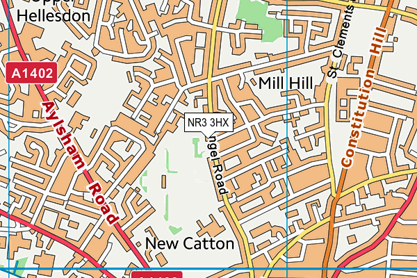 NR3 3HX map - OS VectorMap District (Ordnance Survey)