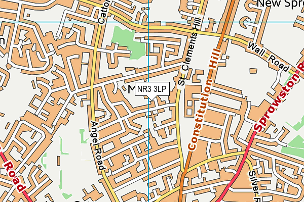 NR3 3LP map - OS VectorMap District (Ordnance Survey)